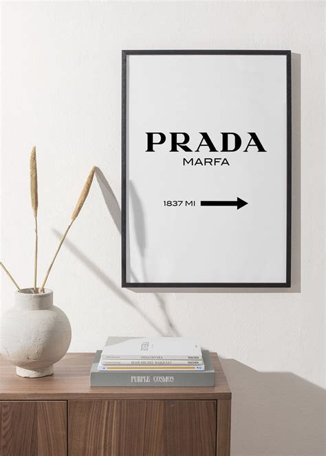 prada wall poster|Prada picture frame.